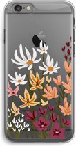 Case Company® - Hoesje geschikt voor iPhone 6 PLUS / 6S PLUS hoesje - Painted wildflowers - Soft Cover Telefoonhoesje - Bescherming aan alle Kanten en Schermrand