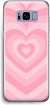 Case Company® - Hoesje geschikt voor Samsung Galaxy S8 hoesje - Hart Roos - Soft Cover Telefoonhoesje - Bescherming aan alle Kanten en Schermrand