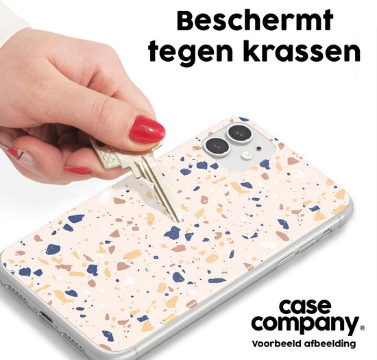 Case Company® - Coque Huawei P30 Lite avec Cordon - Terrazzo N°23 - Protection de Téléphone avec Cordon Zwart - Protection des Bords de l'Écran et de Tous les Côtés