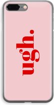 Case Company® - Hoesje geschikt voor iPhone 8 Plus hoesje - Ugh - Soft Cover Telefoonhoesje - Bescherming aan alle Kanten en Schermrand