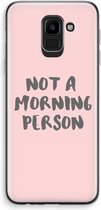 Case Company® - Coque Samsung Galaxy J6 (2018) - Personne du matin - Coque souple pour téléphone - Protection tous côtés et bord d'écran