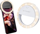 Ringlamp voor Telefoon, Laptop & Tablet – Selfie Ring light – Make Up LED lamp – Tiktok - Wit
