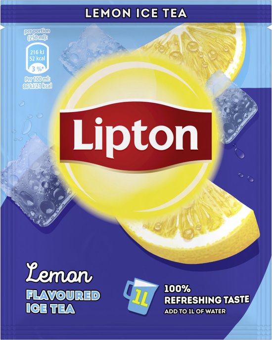 Lipton Ice Tea Poudre - Saveur Citron - 18 x 52 grammes - Vrac