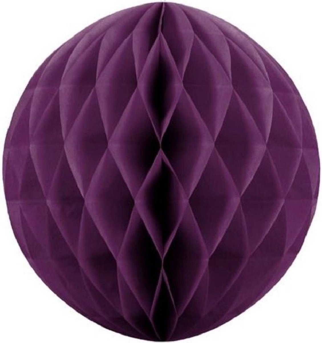 Bol.com Papieren kerstballen - aubergine paars - 10 cm - kerstversiering voor kerstboom aanbieding