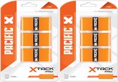 Pacific X Tack Pro Duo Pack - Grip Tennis - 0.55mm - Oranje - 6 Surgrips