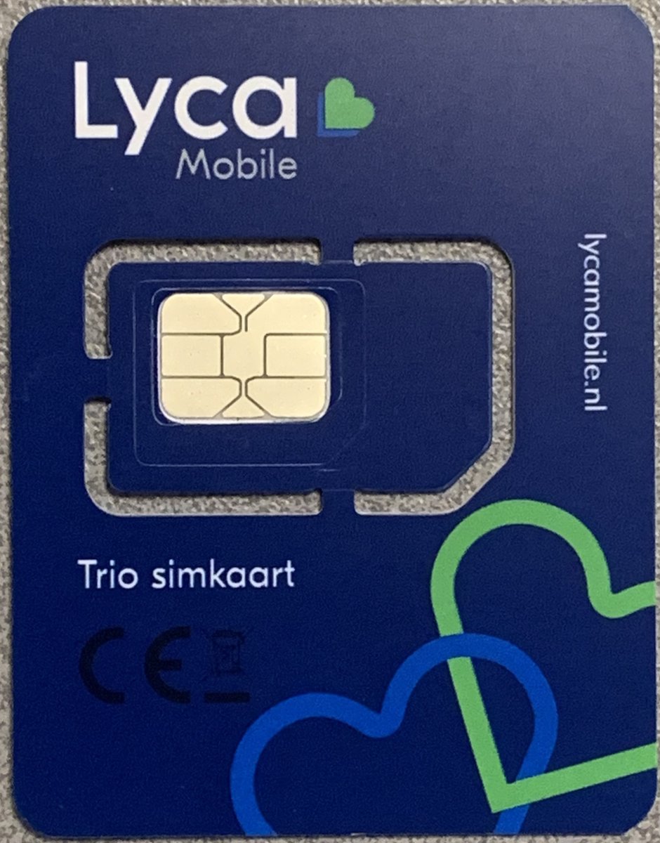 Lyca mobile Prepaid Simkaart