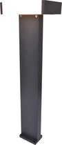 LUTEC Conroy - Tweelichts LED sokkel voor buiten - Donkergrijs