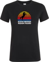 Klere-Zooi - Real Meiden Riding Horse - T-shirt pour femme - L