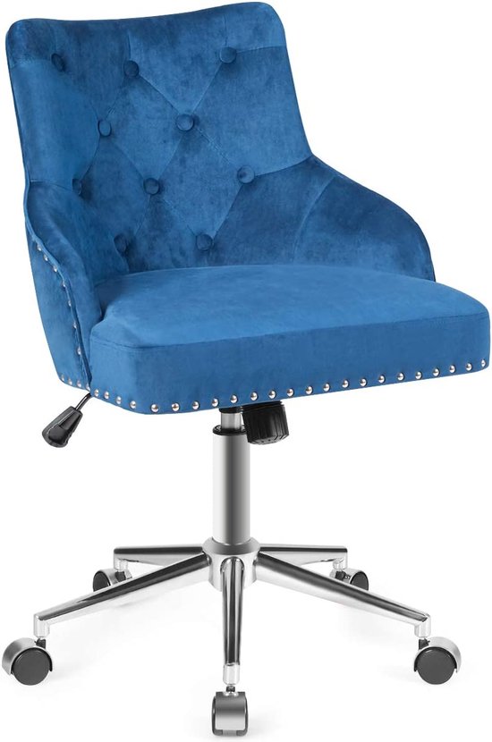 LIVINGSIGNS Chaise de bureau rembourrée, chaise pivotante réglable en  hauteur,... | bol.com
