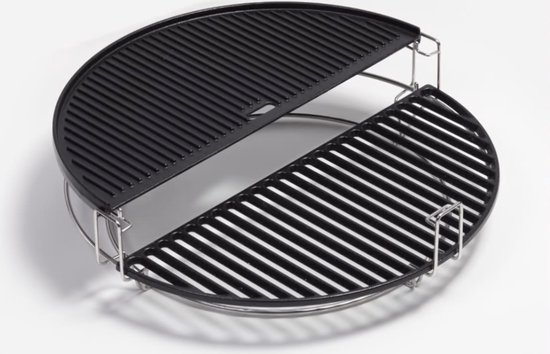 Keij Kamado Gietijzeren half moon plate - Compact bij