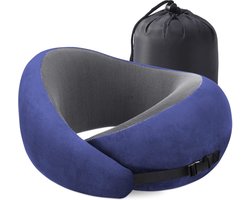 Memory Foam Reiskussen - Nekkussen voor Vliegtuig & Auto ...