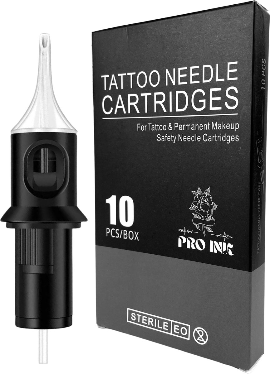 Pro Ink 5RL Tattoo Naalden 10x Tattoo Cartridges Liners Tattoo