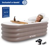 Twire® Premium Opblaasbaar Ligbad - Zitbad voor Volwassenen - Opblaasbaar bad - Zwembad