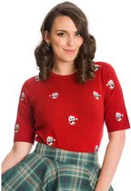 Dancing Days - HOLLY CAT Kersttrui - XL - Rood