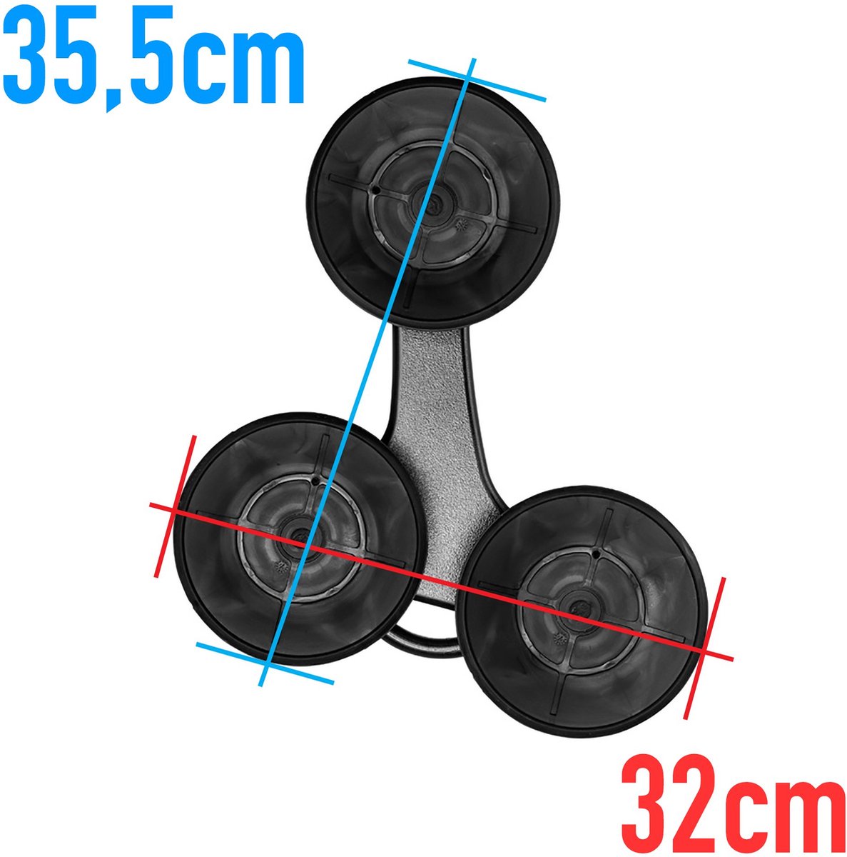 Bol.com Seasucker Talon fietsendrager - voor één fiets - met krachtige zuignappen - zwart aanbieding