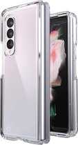 LuxeBass Hoesje geschikt voor Samsung Galaxy Z Fold 3 5G - AntiShock- TPU - Transparant - telefoonhoes - gsm hoes - gsm hoesjes
