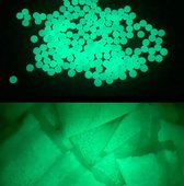 Locus Amicus 50 gram - Glow in the Dark - water absorberende balletjes - waterballetjes - Lichtgevend - water beads - Groen - 7/8mm - 10.000