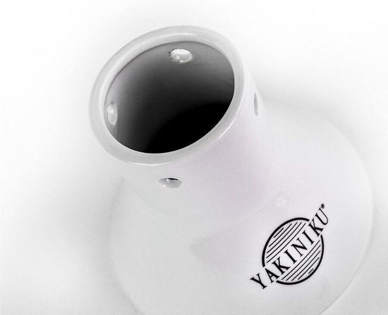 Yakiniku - Chicken Sitter - Beer Can - Keramisch - Wit - Kiphouder - BBQ Accessoire - Afbeelding 4