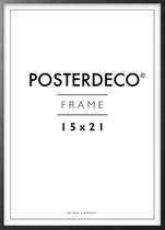 Cadre photo - Posterdeco - Bois Premium - Taille de l'image 15x21 cm (A5) - Noir