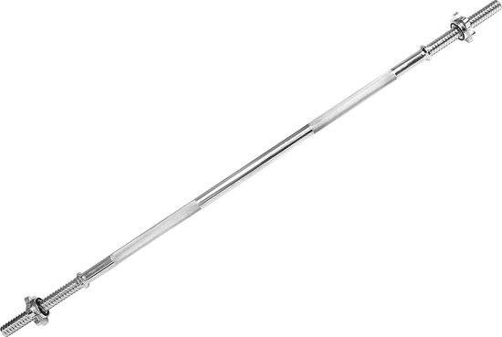 Landgoed omvang affix Halterstang - Barbell - Halterstang 30 mm - Spinlock kragen - 165 cm -  Verchroomd staal | bol.com