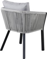 Chaise de jardin Virya avec kussen noir.