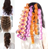 Heatless Curls Krulset van 18 stuks 30 cm Krullers - Wave Formers - Krulspelden - Haarrollers Zelfklevend - Hair Curler - Volledige Set Haarkruller- Krullen Zonder Hitte