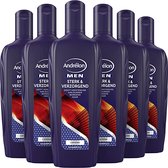 Andrélon Men Strong & Nourishing Shampooing renforce les cheveux clairsemés - 6 x 300 ml - Emballage avantageux