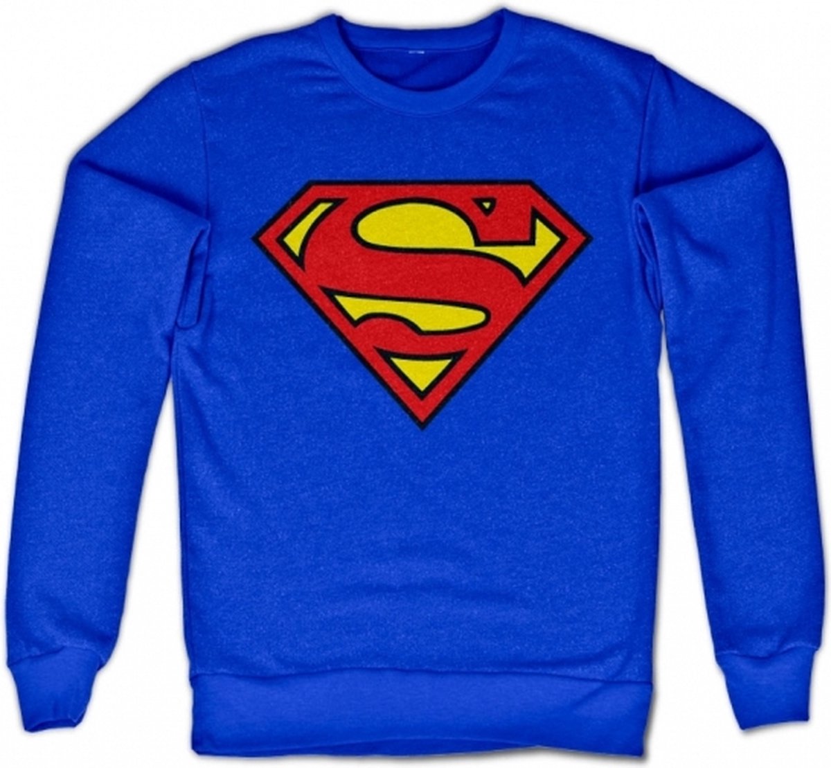 Sweater Superman logo blauw voor heren S
