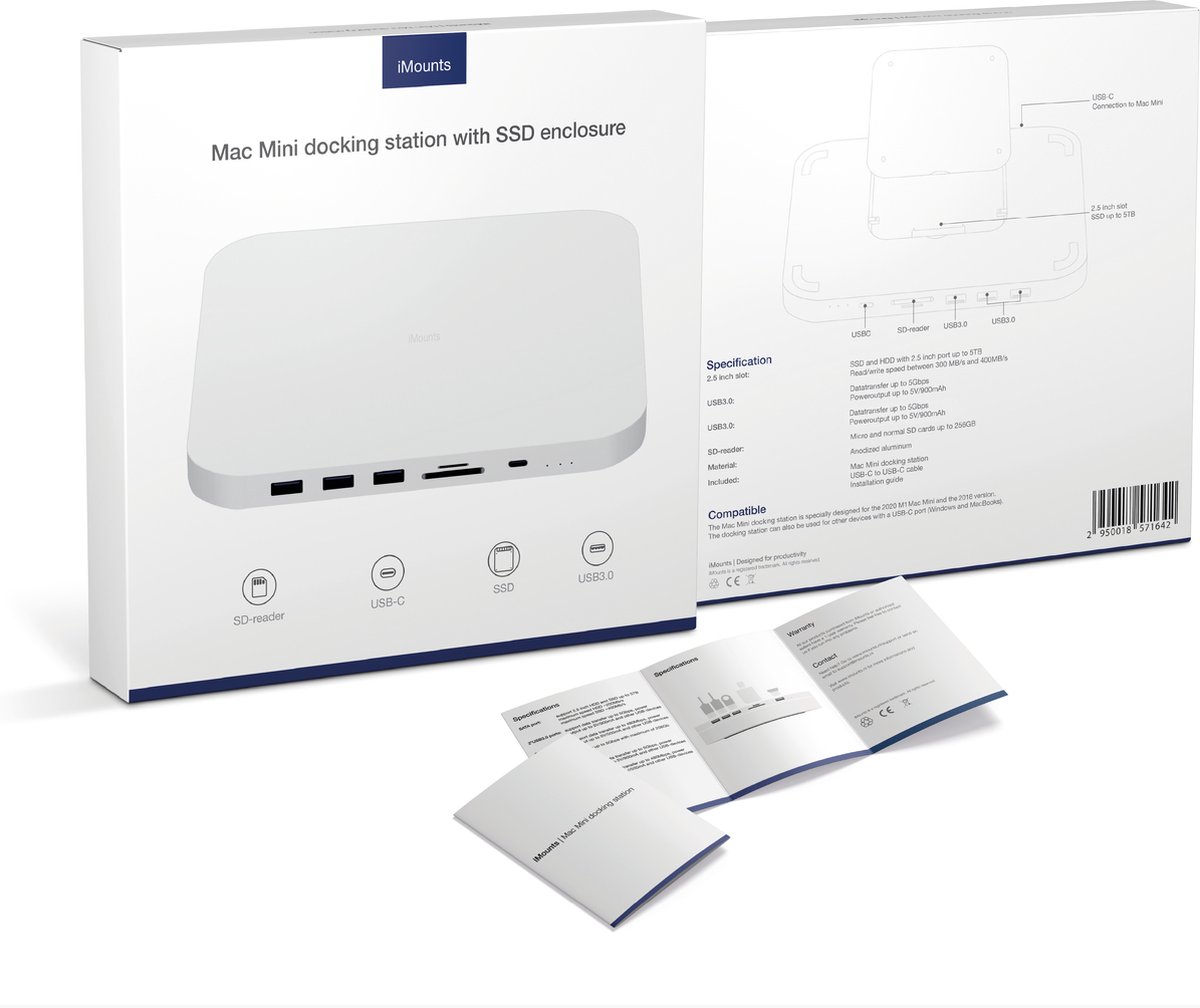 mac mini hub USB-C HUB 2 in 1 hub and SATA HDD enclosure – McNasty Studios