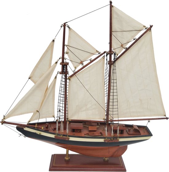 Kit De Voilier En Bois Nurnesy 38,1 X 15,2 X 25,4 Cm - Modèle Nautique Avec Pièces En Bronze - DIY Artisanat Et Décoration