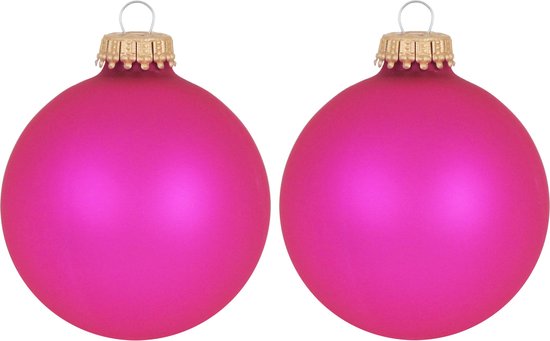 negeren Noord plaag 16x Bubblegum roze glazen kerstballen mat 7 cm kerstboomversiering -... |  bol.com