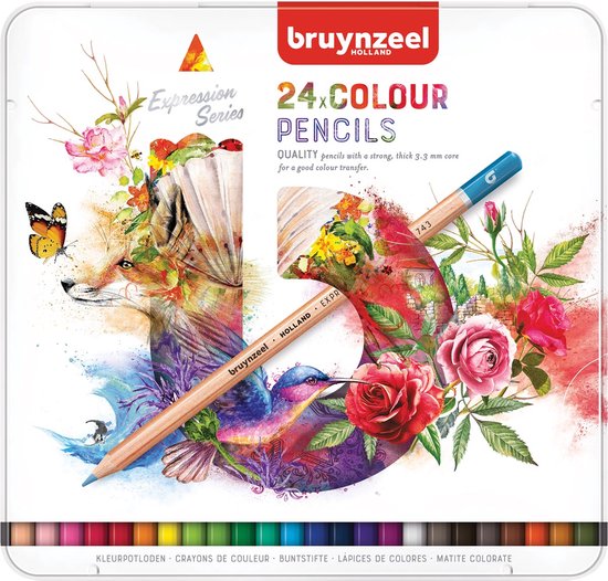 Kleurpotloden Bruynzeel Expression colour blik à 24 stuks