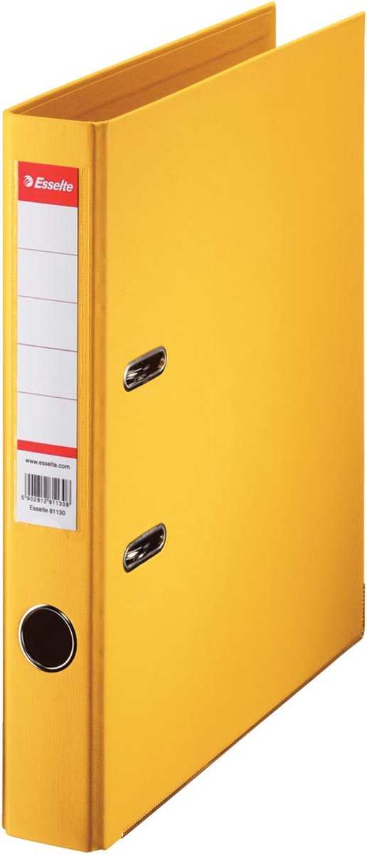 Esselte ordner Power N°1 geel, rug van 5 cm 10 stuks