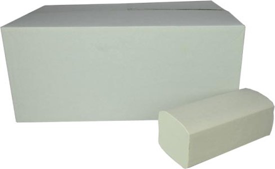 Papieren Handdoekjes Z-vouw 2-laags Wit 21x24cm – 3200st