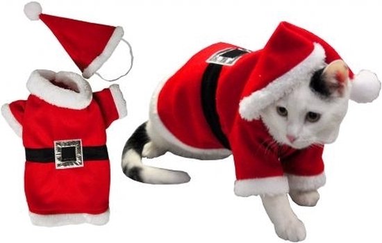 Kerstkleding Voor Hond of Kat - Dierenkleding - Rood | bol.com
