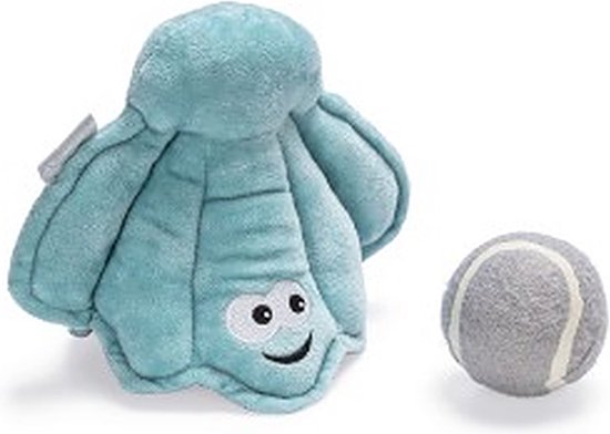 Beeztees Hide and Seek Schelp - Hondenspeelgoed - Pluche - 18x16x8 cm