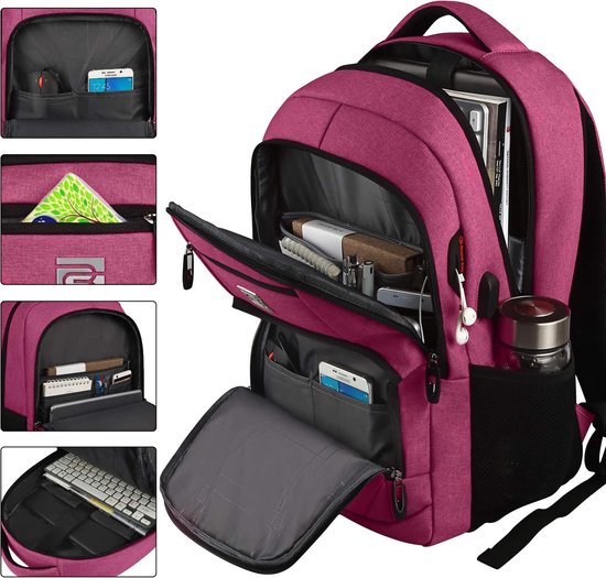 Cabin Bag 40x30x20 Underseat Laptop Backpack 15.6 Inch for School Luggage Travel Bag Hand Luggage Backpack Casual Daypack Approved Holdall Backpack Flight Bag Black