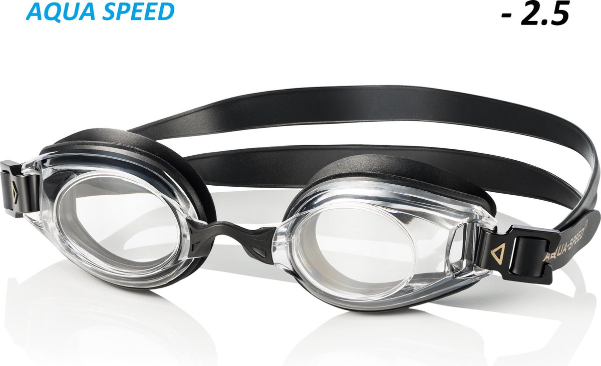 LUMINA Zwembril op sterkte - heldere glazen sterkte - 2.5