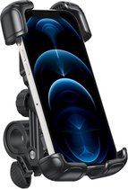 Support Téléphone Vélo - Support Smartphone - Scooter - Moto - Universel - Rotation 360 - Zwart