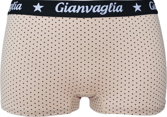 Dames boxershorts Gianvaglia 3 pack stippelmotief licht geel L