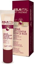 Gerovital Aslavital Intensive Contour Lift Cream, Yeux et Lèvres - gel-crème - anti-rides naturel à effet lifting immédiat - 15ml - Effet lifting augmente à 46,31%*