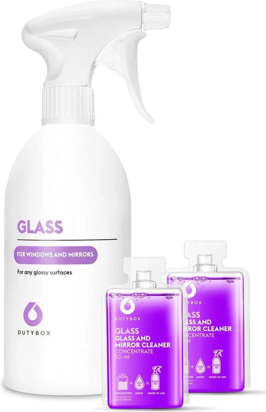 Dutybox - Glasreiniger - 2 x 500ml - Starterset | bol.com