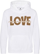 Pull avec texte-blanc-mocca-love my mommies-pull avec capuche texte-Taille 86/92