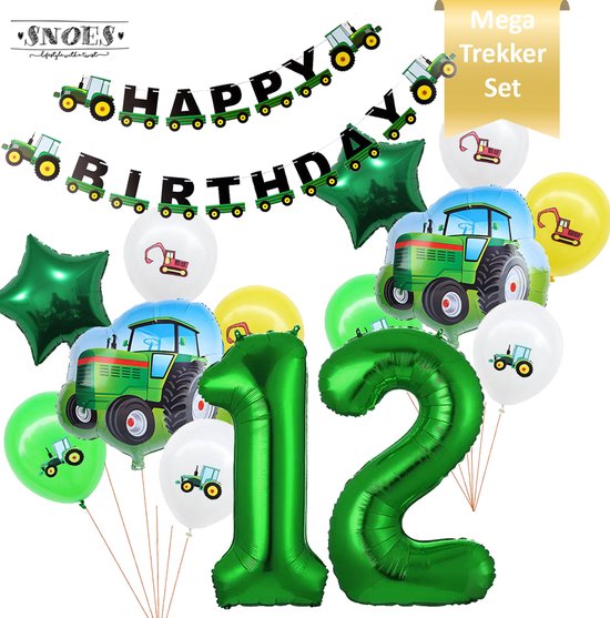 Ballon Chiffre 12 - Tracteur Tracteur Mega Ballon Pack - Ballon Chiffre -  Guirlande... | bol.com