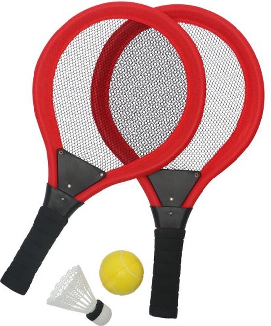 Ensemble de Tennis /badminton avec 2 raquettes et balle avec navette pour  les vacances... | bol.com