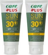 2x Crème solaire Care Plus SPF30+ - Tube de lotion de tous les jours - 100ml