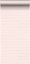 ESTAhome behang bakstenen zacht roze - 139191 - 0,53 x 10,05 m