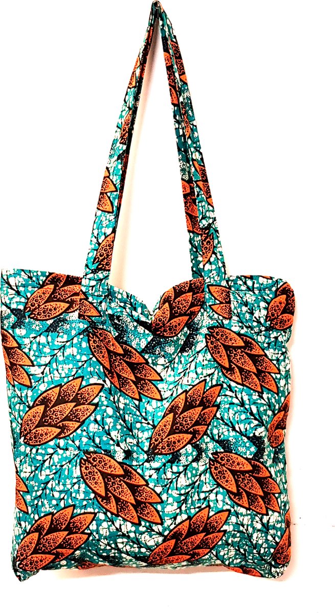 Ladybag ǀ Mombag ǀ Shoppertas - Happy - Kitenge - Handmade