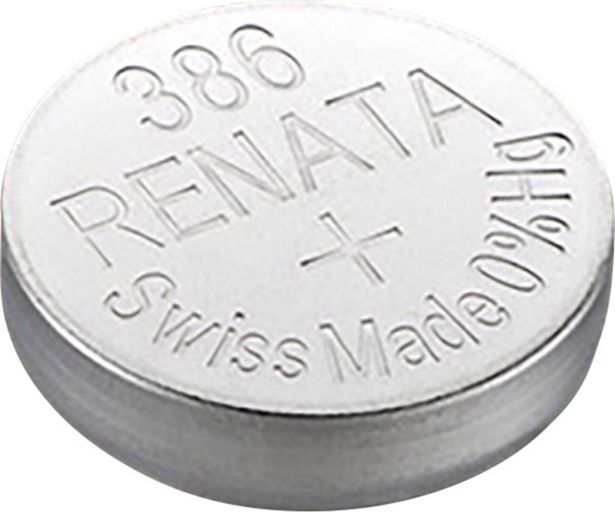 RENATA 386 - SR43W - Zilveroxide Knoopcel - horlogebatterij - 1.55V -1 (EEN) stuks