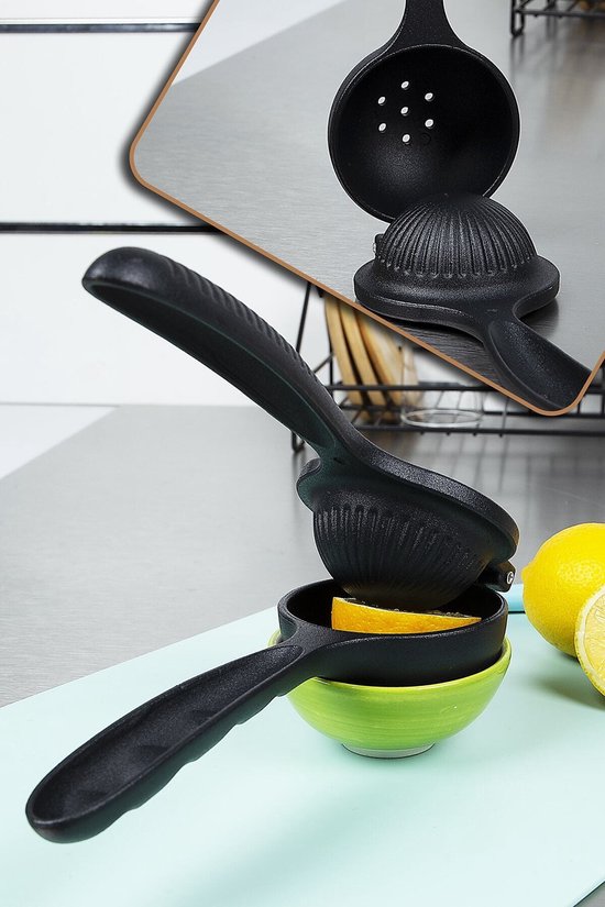 Kwaliteit Citroenpers GRANIET - Limoenpers - Handcitruspers - Citrusknijper - Handpers - Fruitpers van Merkloos — afbeelding 2